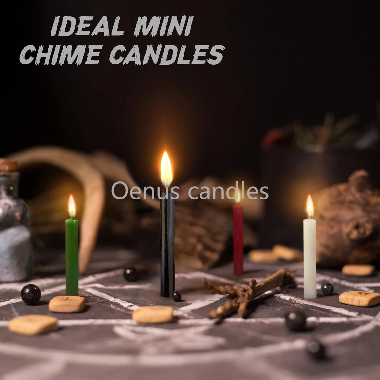 Lit VVitch ~ Witchcraft spell candles/ Magic Taper Candles for Shabbat/ 10 PCS Colored