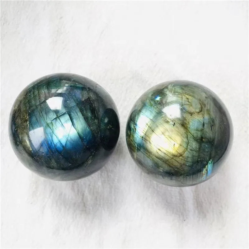 Lit VVitch~ Crystal Ball Natural Crystal Labradorite stone. Polished Sphere mineral specimen healing crystals