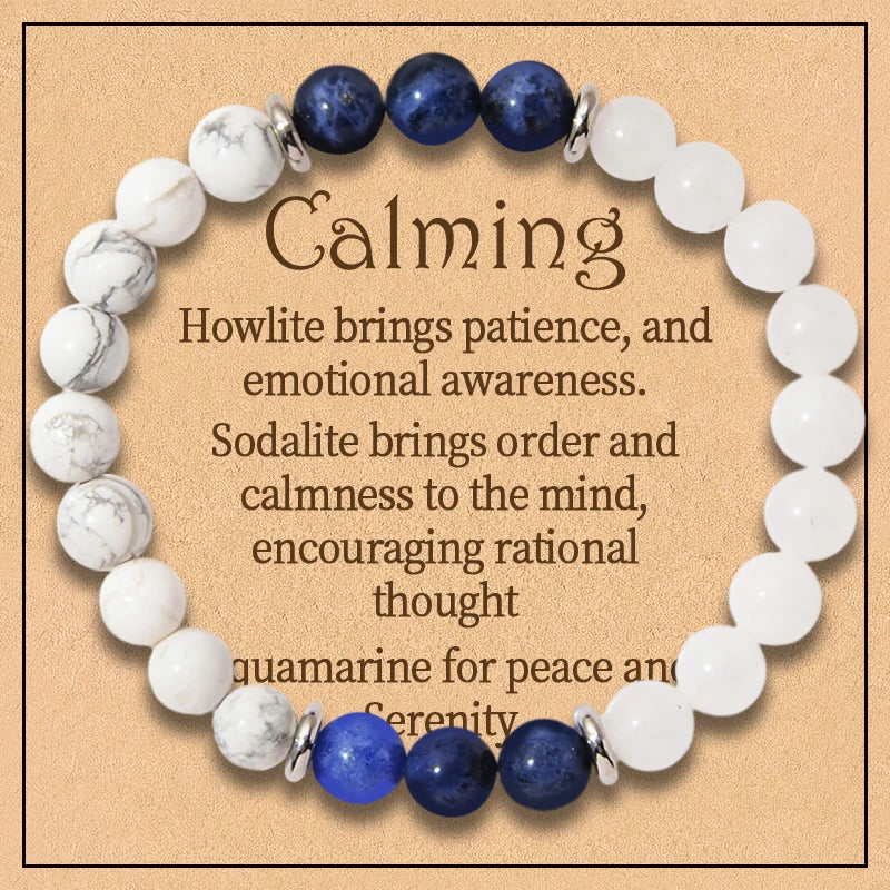 Lit VVitch ~ Healing Crystal Bracelets for Protection, Good Luck, Friendship, Anxiety, Stone Healing Bracelets