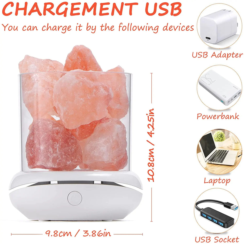 Lit VVitch ~ Himalayan Salt Lamp essential oil diffuser, healing Aroma lamps, Night Light