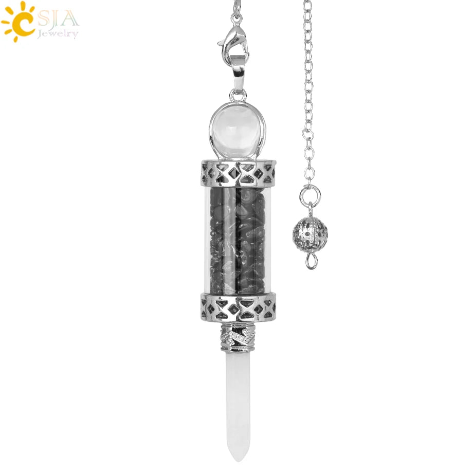 Lit VVitch ~ Crystal Pendulums for Divination, Natural Stone Pendant, Various Crystal options