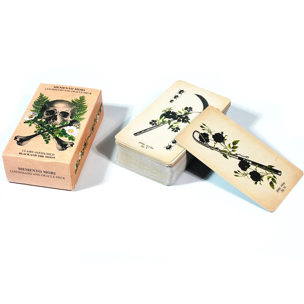 Lit VVitch Skull & Crossbones~ Memento Mori Lenormand and Oracle Deck by Claire Goodchild Ideal for divination lovers gift for spiritual enthusiasts